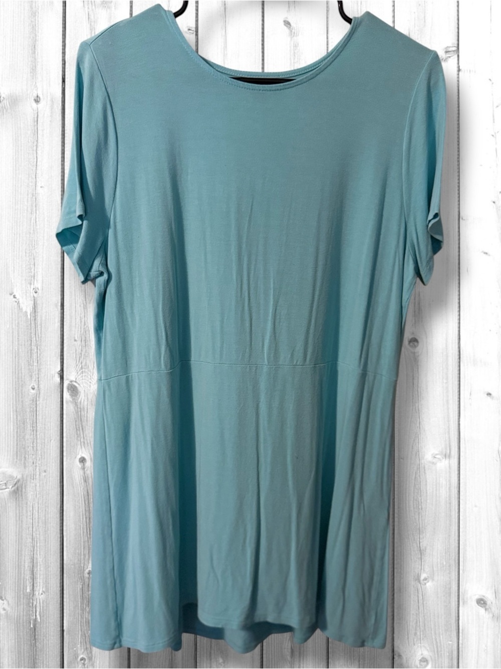 🌼J. Jill Short Wear Ever Collection Short Sleeve Tunic in Teal